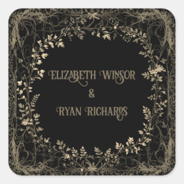 フローラセピアエレガント スクエアシール