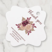 フローラセピアバラ金ゴールドグリッタースクリプトありがとう フェイバータグ (裏面)