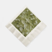 フローラセラドングリーンアジサイ 縁ありランチョンナプキン (角)