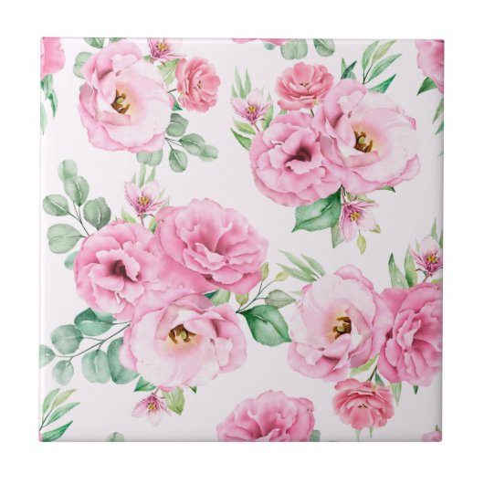 フローラセラミックタイル タイル (正面)