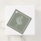 フローラセージグリーンブーケ結婚ーズ フェイバータグ (インサイチュ)