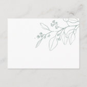 フローラセージ結婚グリーン詳細カード エンクロージャーカード (裏面)