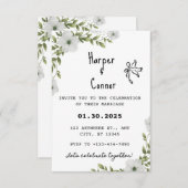 フローラセージ結婚式招待状ボタニカル結婚ズ 招待状 (正面/裏面)