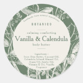 フローラセージ緑植物成分製品 ラウンドシール (正面)