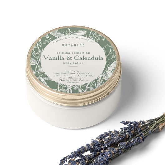 フローラセージ緑植物成分製品 ラウンドシール