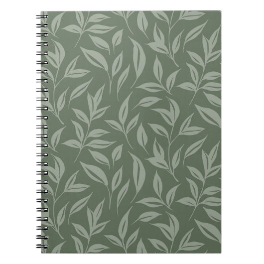 フローラセージ緑 ノートブック (正面)