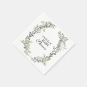 フローラソフトグリーン緑豊男女兼用かな赤ちゃん スタンダードカクテルナプキン (角)