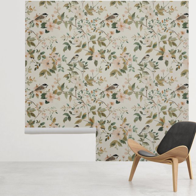 フローラソングの鳥のライトパターかわいらしン 壁紙 (クリエイターアップロード済み)