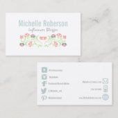 フローラソーシャルメディアのアイコン 名刺 (正面/裏面)