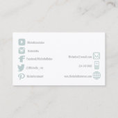 フローラソーシャルメディアのアイコン 名刺 (裏面)