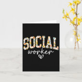 フローラソーシャルワーカー、スクールカウンセラー、ソーシャルワーカー カード (黄色い花)