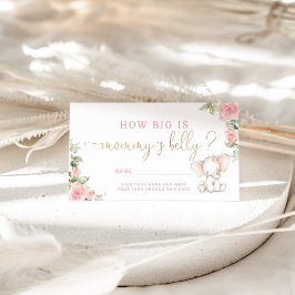 フローラゾウお母さんの腹の大きさ エンクロージャーカード