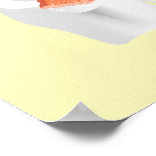 フローラゾウのカスタマイズ可能な赤ちゃんシャワーサイン ポスター (角)