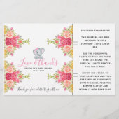 フローラゾウ赤ちゃんシャワーキャンディバーラッパ (正面)