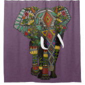 フローラゾウ シャワーカーテン (正面)