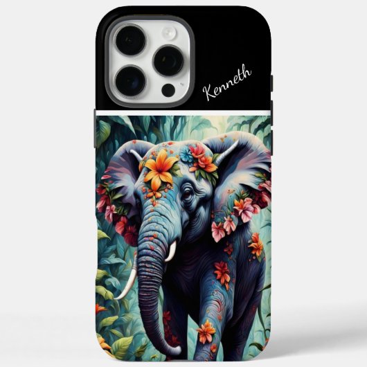 フローラゾウ Case-Mate iPhoneケース (裏面)