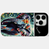 フローラゾウ Case-Mate iPhoneケース (裏面 (横))