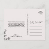 フローラタイポグラフィありがとう ポストカード (裏面)