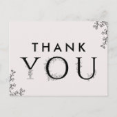 フローラタイポグラフィありがとう ポストカード (正面)