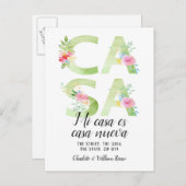 フローラタイポグラフィニューカーサホーム 案内ポストカード (正面/裏面)