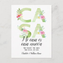 フローラタイポグラフィニューカーサホーム 案内ポストカード