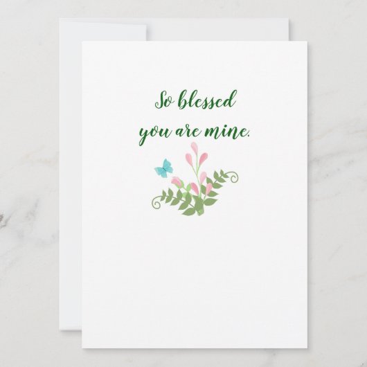 フローラタイポグラフィマザー誕生日 (裏面)