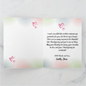 フローラタイポグラフィ感謝状 カード (内部)