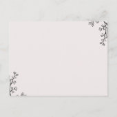 フローラタイポグラフィ結婚アドバイスカード アドバイスカード (裏面)