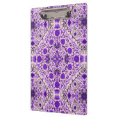 フローラタイルは紫と綿キャンディピンク クリップボード (左)