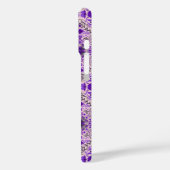 フローラタイルは紫と綿キャンディピンク Case-Mate iPhoneケース (裏面 / 左)