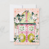 フローラタイル |モロッコのトロピカル結婚トロピカル (裏面)