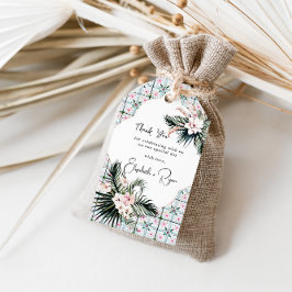 フローラタイル |モロッコ結婚トロピカル ギフトタグ