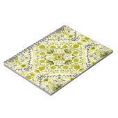 フローラタイル，緑 ノートブック (左側)