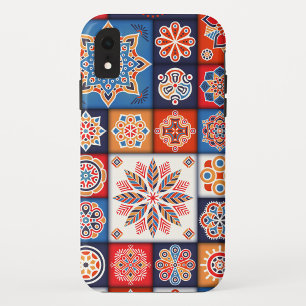 フローラタイル iPhone XRケース