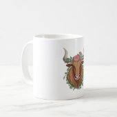 フローラタウラスブル コーヒーマグカップ (正面左)