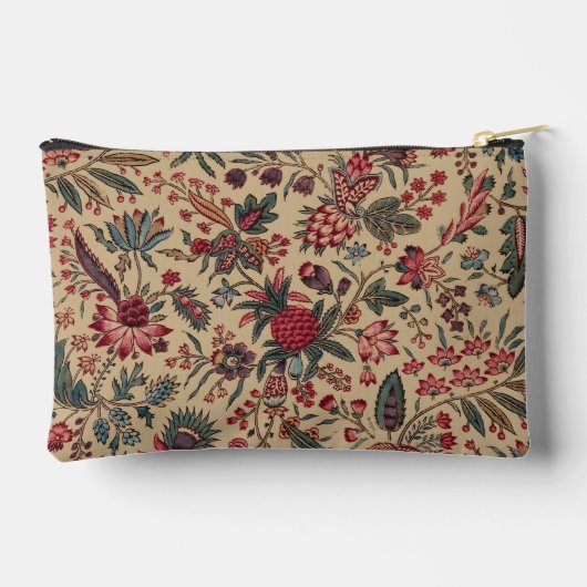 フローラタペストリー針仕事フラワーアート アクセサリーポーチ (裏面)