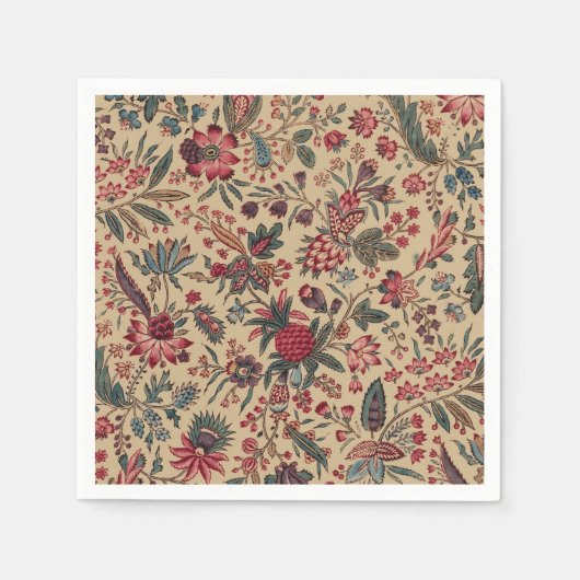 フローラタペストリー針仕事フラワーアート スタンダードカクテルナプキン (正面)