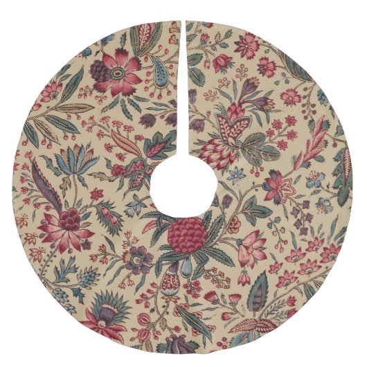 フローラタペストリー針仕事フラワーアート ブラッシュドポリエステルツリースカート (正面)