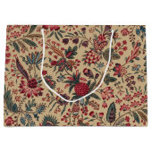 フローラタペストリー針仕事フラワーアート ラージペーパーバッグ (正面)