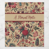 フローラタペストリー針仕事フラワーアート ワインラベル (シングルラベル)