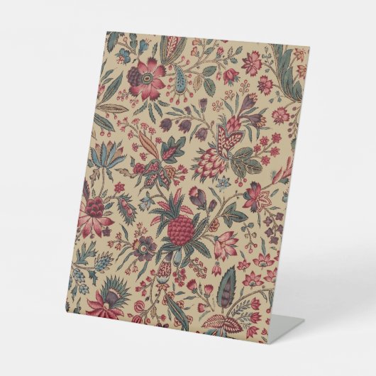 フローラタペストリー針仕事フラワーアート 台座サイン (正面)