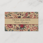 フローラタペストリー針仕事フラワーアート 名刺 (正面)