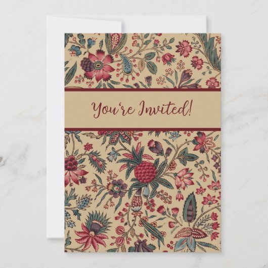 フローラタペストリー針仕事フラワーアート 招待状 (正面)