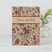 フローラタペストリー針仕事フラワーアート 招待状 (スタンド正面)