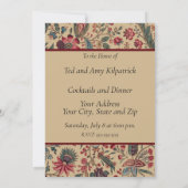 フローラタペストリー針仕事フラワーアート 招待状 (裏面)