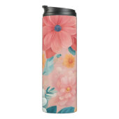 フローラタンブラースタイリッシュ – 絶縁フラワーデザイン タンブラー (回転右)