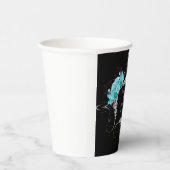 フローラターコイズとマウヴラインエレガントストーン 紙コップ (右)