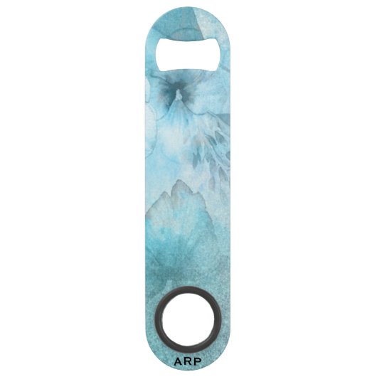 *~*フローラターコイズグリッター天水色 スピード栓抜き (正面)