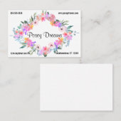 フローラダイヤモンドフレームフラワーショップフローリスト 名刺 (正面/裏面)