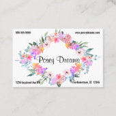 フローラダイヤモンドフレームフラワーショップフローリスト 名刺 (正面)